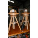 2 screw adjustable tripod stools,