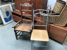 2 odd kitchen chairs