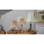 4 table lamps