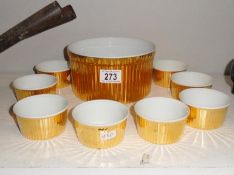 A set of 8 Royal Worcester ramekins & serving bowl