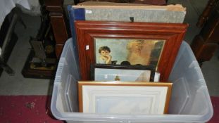 A box of various pictures