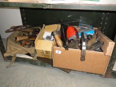 A shelf of assorted tools