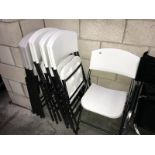 A quantity of folding chairs (10 in total)