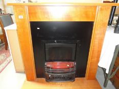 An electric fire with surround