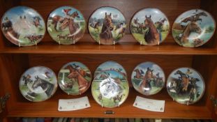 A quantity of Horse & Jockey collectors plates with certificates
