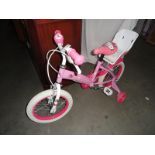 A child's Hello Kitty bike