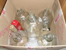 5 carboy's & wine making materials