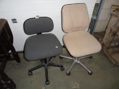 2 office chairs