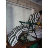 A sun lounge chair