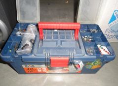 A toolbox with sewing materials