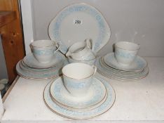 21 pieces of Royal Doulton Hampton Court teaware