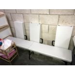 4 folding benches