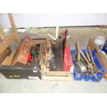 3 boxes of assorted tools