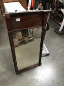 A wood framed mirror A/F