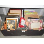 A box of photo frames etc.