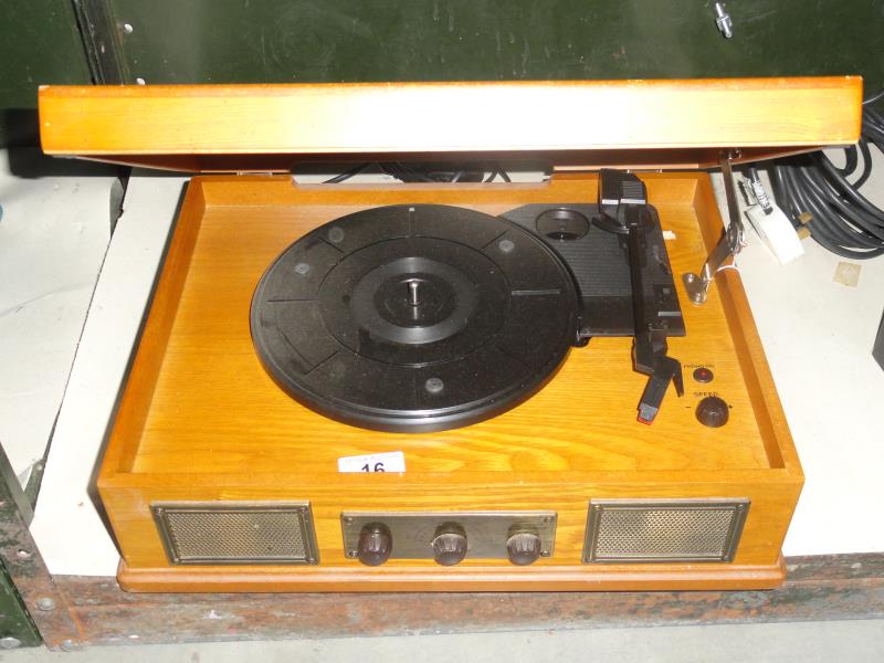 A modern record player