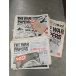 A collection of 'The War Papers' part 1 - 54 published by Marshal Cavendish Ltd 1976