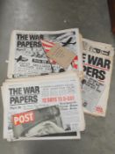 A collection of 'The War Papers' part 1 - 54 published by Marshal Cavendish Ltd 1976