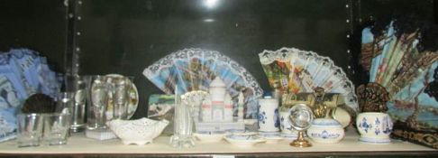 A mixed lot of tourist ware including Paris, London etc.