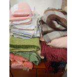 A large quantity of blankets etc.