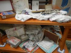 A quantity of line handkerchiefs etc.