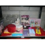 A mixed lot of kitchen ware, cake moulds etc.