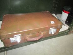 A vintage suitcase.