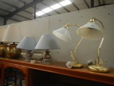 3 pairs of table lamps.