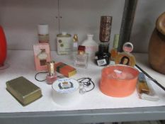 A quantity of vintage perfume/cologne etc (some used).