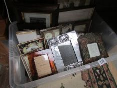 A box of photograph frames.