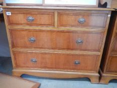 A 2 over 3 chest of drawers.