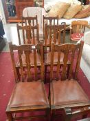 A set of 6 dining chairs.