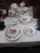 A mixed lot of china including Aynsley.