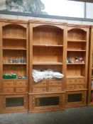 A large pine bookcase,