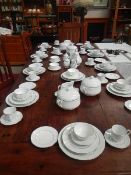 Approximately 100 pieces of R.C.Ireland by Noritake Silverdale dinner and tea ware.