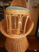 2 items of wicker furniture.