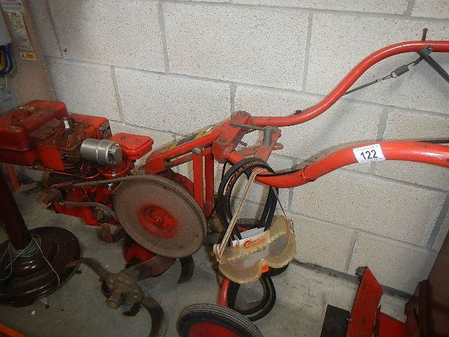 A garden rotovator.