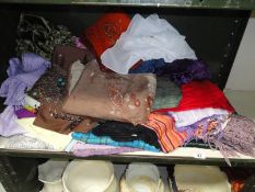 A quantity of assorted scarves and shawls