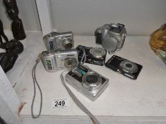 6 digital cameras including Samsung, Vivitar, Lumix, Polaroid and Finepix.