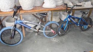 2 BMX bikes, A/F.