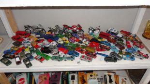 A quantity of play worn die-cast toys including matchbox.