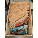 A box of Warlord comics