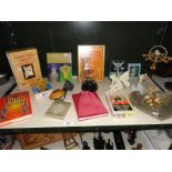 An assortment of spiritual items on Wicca,