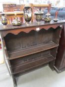 An oak dresser back.