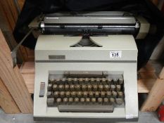 A vintage imperial typewriter.