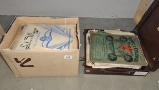 2 boxes of sheet music including 1920s/30s/40s with decorative covers.