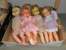 A mixed collection of dolls including Amanda Jane, Zapf etc.