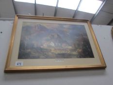 A framed print entitled 'After the Rainh'