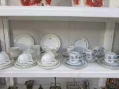 A Royal Doulton part tea set and one other part tea set.