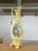 A 19th century hand decorated ewer.